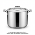 Tramontina Tri-Ply Base Covered Stock Pot, 20 qt