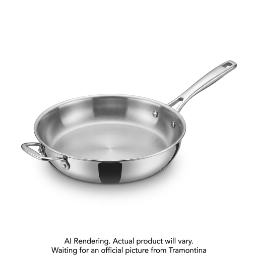 Tramontina Signature Tri-Ply Clad Stainless Steel Fry Pan, 12 in.