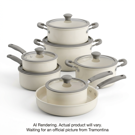 Tramontina 11 Pc Nesting Cw Set-Pe-Cer-Wht-Oly