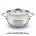 Tramontina 6Qt Cov Kadai-Ss Tpc-Cer-Nat-Ark