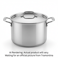Tramontina 8 Qt Covered Stock Pot - Tpc Ss Induction Gourmet