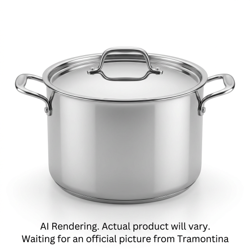 Tramontina 8 Qt Covered Stock Pot - Tpc Ss Induction Gourmet
