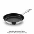 Tramontina 12 In Saute Pan - Stainless Steel - Nonstick - Tubular Ss Handle