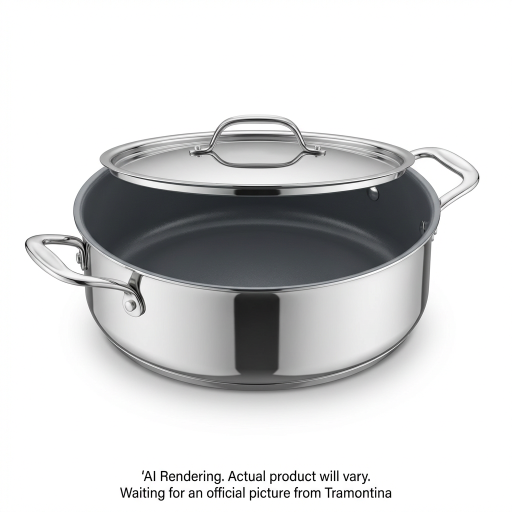 Tramontina 6.5Qt Cov Casserole-Ss Tpc-Cer-Nat-Ark