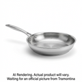 Tramontina Signature Tri-Ply Base Stainless Steel Fry Pan, 12 in.