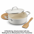 Tramontina Fiora 4.25 Qt Multipurpose Ceramic Nonstick 4 Pc Cookware Set