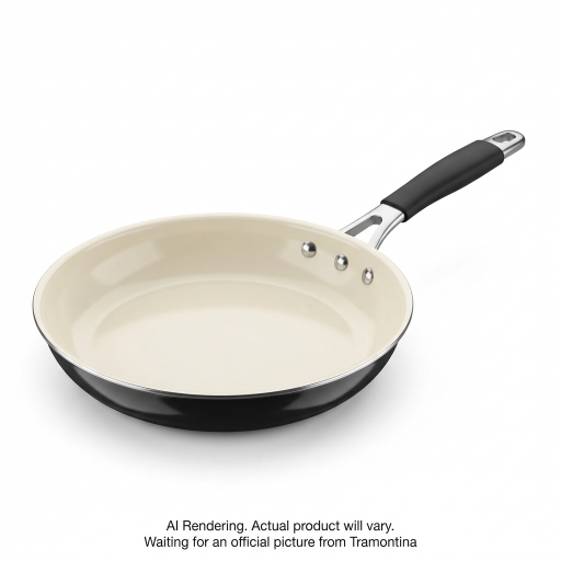 Tramontina 10In Fry Pan-Al Ind-Pe-Cer-Blk-Mas