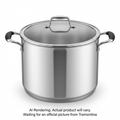 Tramontina 22 Qt Covered Stock Pot - Stainless Stee