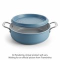Tramontina Fiora 4.25 Quart Multipurpose Ceramic Nonstick Pan, Frost Blue