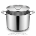 Tramontina Tri-Ply Base Covered Stock Pot, 8 qt