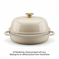 Tramontina 9.5" Enamel Cast Iron Bread Oven, Latte - Retail Box