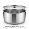 Tramontina Utsava Tri-Ply Clad Stainless Steel Covered Tope Patila, 5.75 qt.