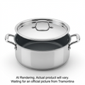 Tramontina 3.25Qt Cov Casserole-Ss Tpc-Cer-Nat-Ark