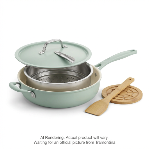 Tramontina 5 Pc Aluminum Pan Ceramic Non-Stick And