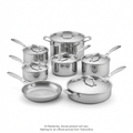 Tramontina Signature Tri-Ply Clad Stainless Steel Cookware Set, 12 Pc