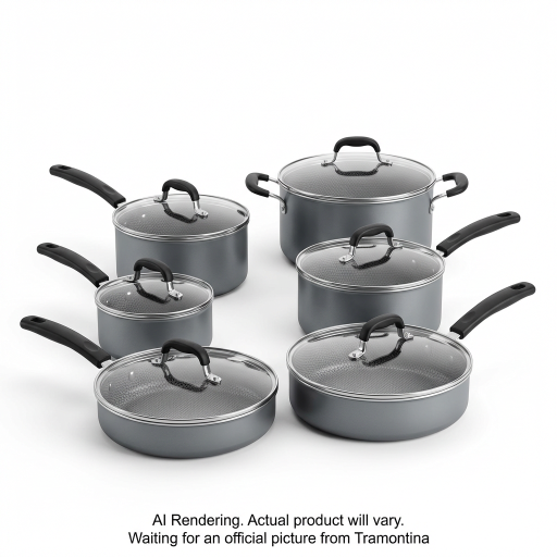 Tramontina 10 Pc Cookware Set - Aluminum, Ns - Stee