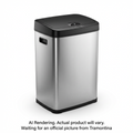 Tramontina 13 Gal Trash Can-Sensor-Nat-Rect-Tram