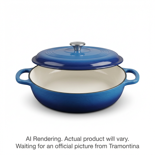 Tramontina 4Qt Cov Braiser-Ci-Pe-Blu