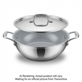 Tramontina 1.75Qt Cov Kadai-Ss Tpc-Cer-Nat-Ark