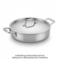 Tramontina 6 Qt Covered Braiser - Tri-Ply Clad - Gourmet