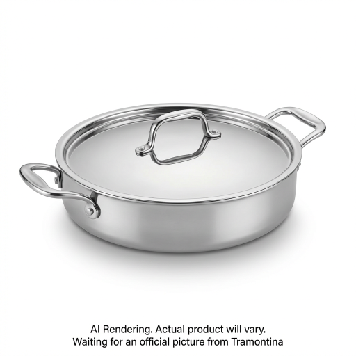 Tramontina 6 Qt Covered Braiser - Tri-Ply Clad - Gourmet