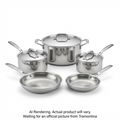 Tramontina Signature Tri-Ply Clad Stainless Steel Cookware Set, 8 Pc