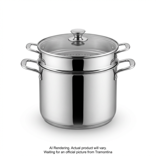 Tramontina Gourmet 3 Pc Tri-Ply Base 6 Qt Pasta Cooker