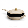 Tramontina 10 In Covered Skillet - Latte