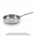 Tramontina Utsava Tri-Ply Clad Stainless Steel Tadka Pan, 9.35 oz.