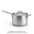 Tramontina 4 Qt Covered Saucepan - Tpc Ss Induction- Gourmet