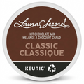 A precise hero shot of the Laura Secord Hot Chocolate K-Cup, showcasing its label and classic flavour.