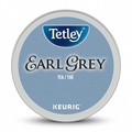 High-resolution hero shot of a Tetley Earl Grey K-Cup pod with crisp details.