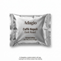 A high-resolution, centered image of a silver fraction-pack ground coffee packet. The label text and product details are sharply defined on a pure white background.