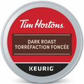 A precise hero shot of the Tim Hortons Dark Roast K-Cup against a pure white background.