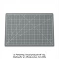 OLFA RM-CG-01/GRY 12" x 18" Double Sided Rotary Mat, Gray