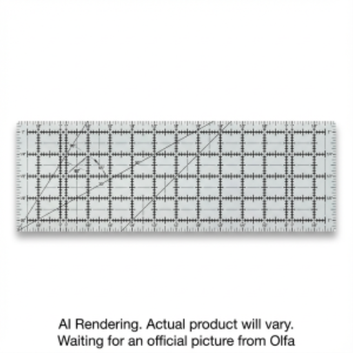 OLFA QR-6x24 6" x 24" Frosted Acrylic Ruler