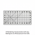 OLFA QR-6x12 6" x 12" Frosted Acrylic Ruler