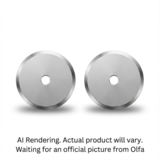 OLFA 18mm RB18-2 Stainless Steel Rotary Blade, 2pk