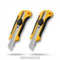 OLFA 25mm H-1/CP3 Rubber Inset Utility Knife, 2pk  NEW - 2 Units