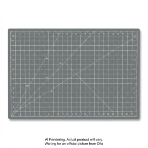 OLFA RM-MG-01/GRY 24" x 36" Double Sided Rotary Mat, Gray