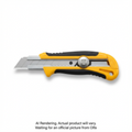 OLFA 25mm H-1/CP3 Rubber Inset Utility Knife, 3pk