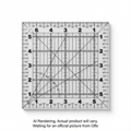 OLFA QR-6S 6 1/2" Square Frosted Acrylic Ruler
