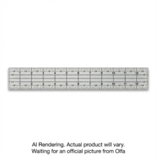 OLFA QR-1x12 1" x 12" Frosted Acrylic Ruler