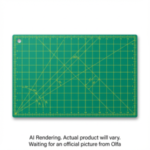 OLFA RM-CG-01 12" x 18" Double Sided Rotary Mat, Green