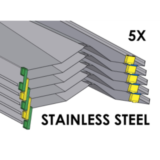 (CUSMA form attached) Rakabot Titan 5x shelves of 47 inches wide STAINLESS 304 #4