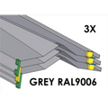 (CUSMA form attached) Rakabot Titan 3x shelves of 47 inches wide coated GREY RAL9006