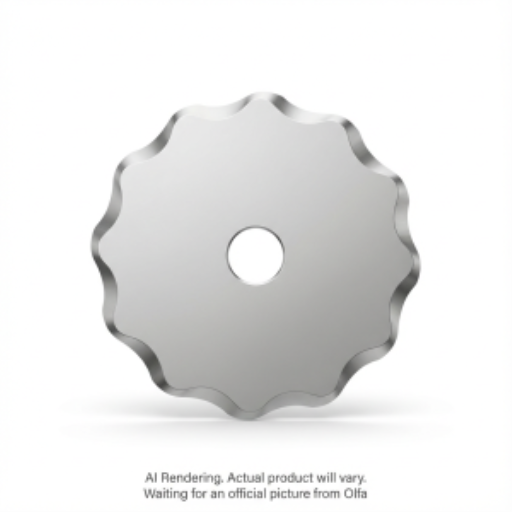 OLFA 45mm SCB45-1 Stainless Steel Scallop Blade, 1pk