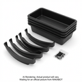 (CUSMA form attached) TITAN 4 CONTAINERS AND BLACK HOOKS KIT, SCREWS FOR SHELF WITH BLACK PANELS