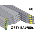 (CUSMA form attached) Rakabot Titan 4x shelves of 47 inches wide coated GREY RAL9006