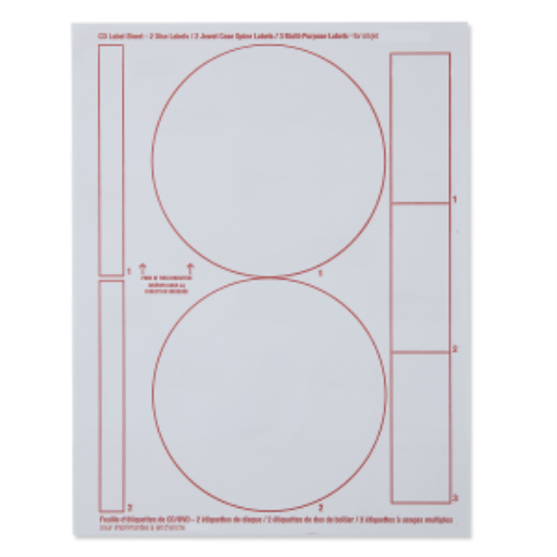 Verbatim Vrb Disc Labels Matte White 100 Labels/2